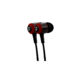 Audífonos alámbricos GETTTECH HARD Micrófono 3.5mm Negro/Rojo